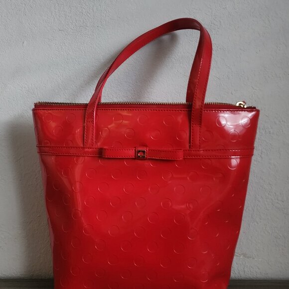 Kate Spade Jeralyn Camellia Street Red Tote - Picture 1 of 4
